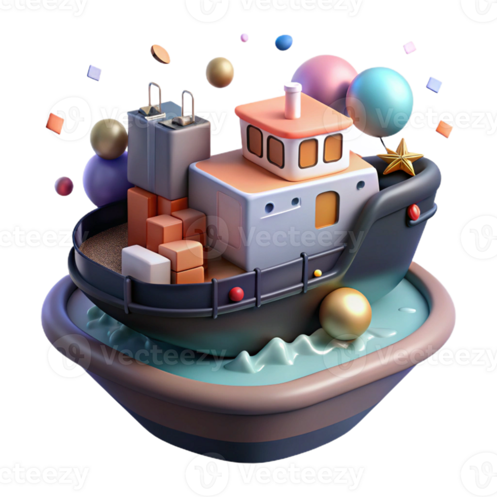 wonderful contemporary Cargo Ship Lifeboat Isolated exclusive png