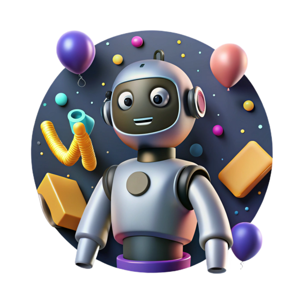 extraordinary contemporary Ai Powered Robot with Humanoid Form Cutout genuine png