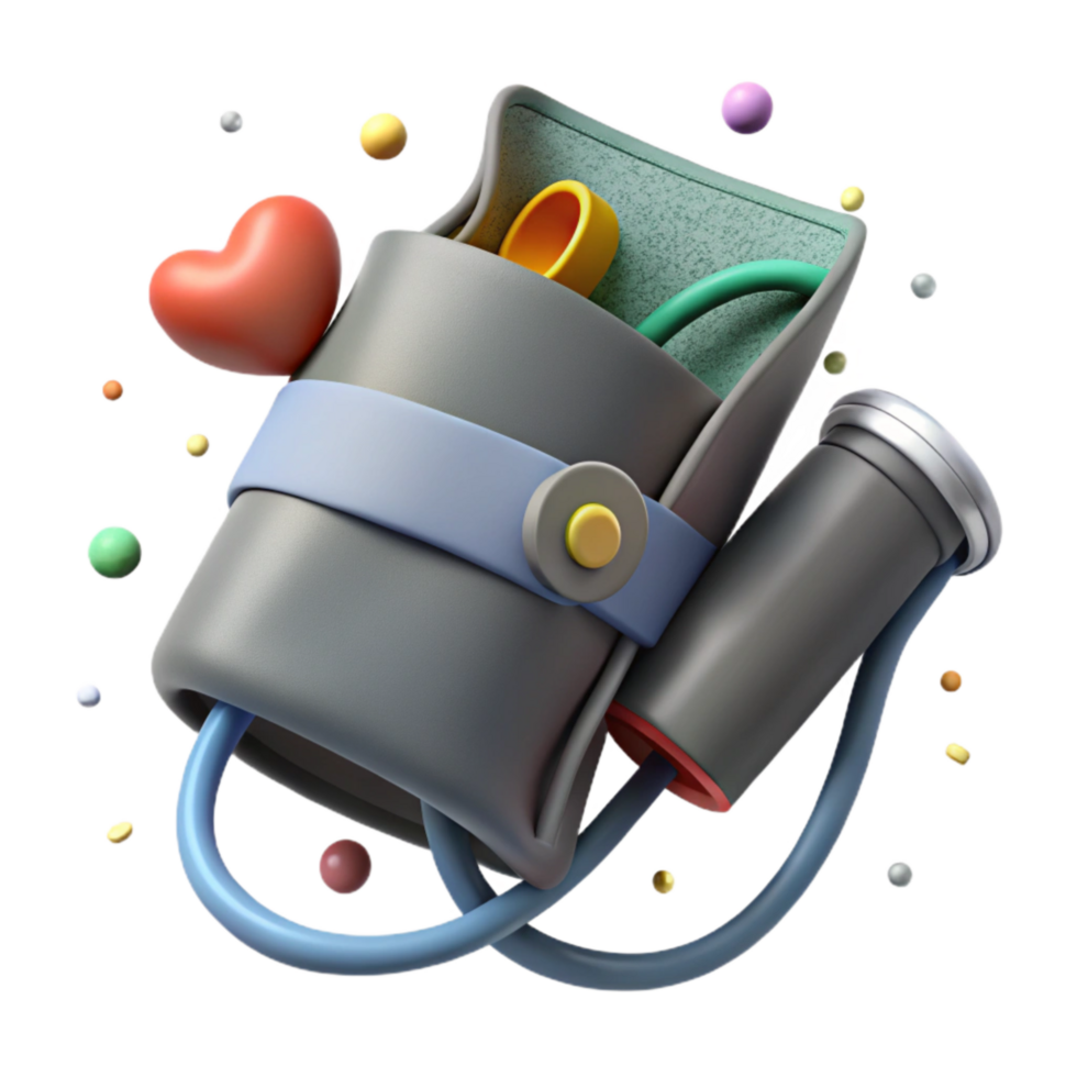 beautiful modern Blood Pressure Cuff Gray Inflated Cutout exclusive png