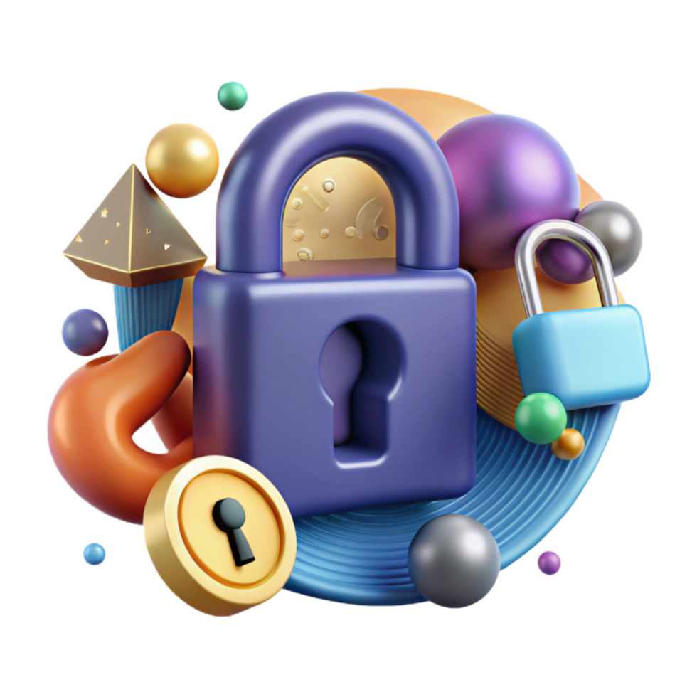 wonderful contemporary Social Media Security Lock Icon Cutout high resolution png