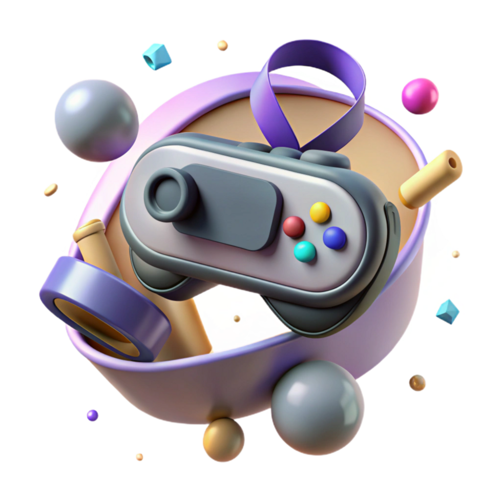 impressive contemporary Vr Controller with Motion Sensors Precise Tracking Isolated Element professional png