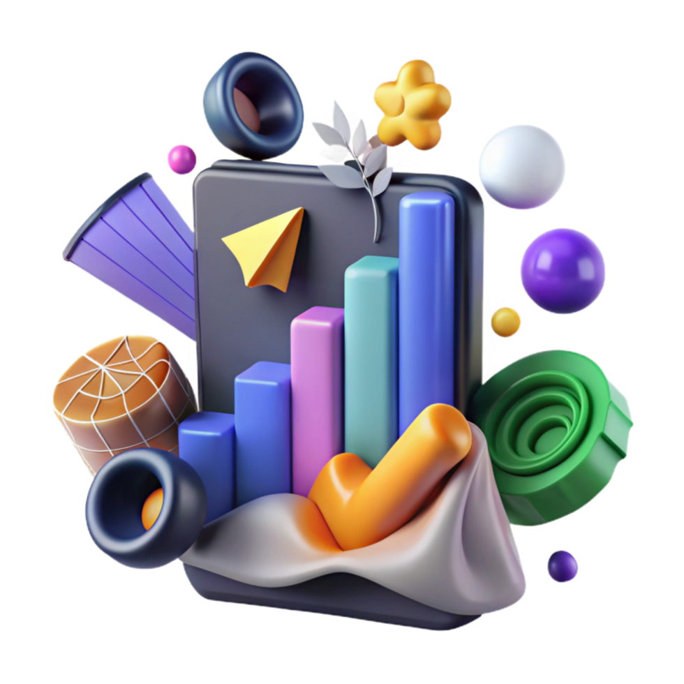 serene traditional Social Media Return on Investment Graph Transparent detailed png
