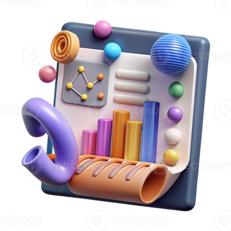 vibrant minimalist Genome Research Funding Chart Isolated premium png