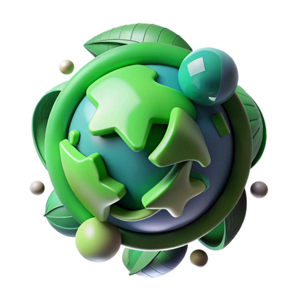 stunning contemporary Environmental Conservation Symbol Green Globe Cutout authentic png