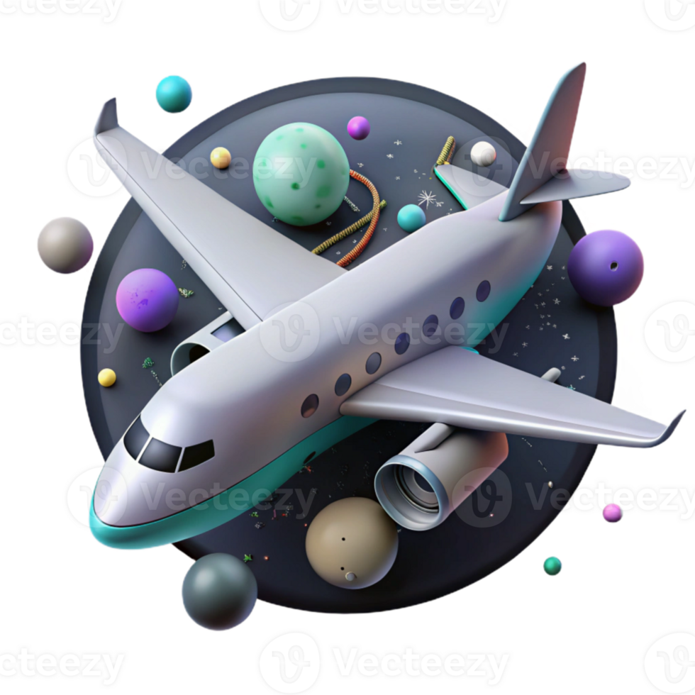 dramatic minimalist Airplane with Retracted Landing Gear Cutout high resolution png