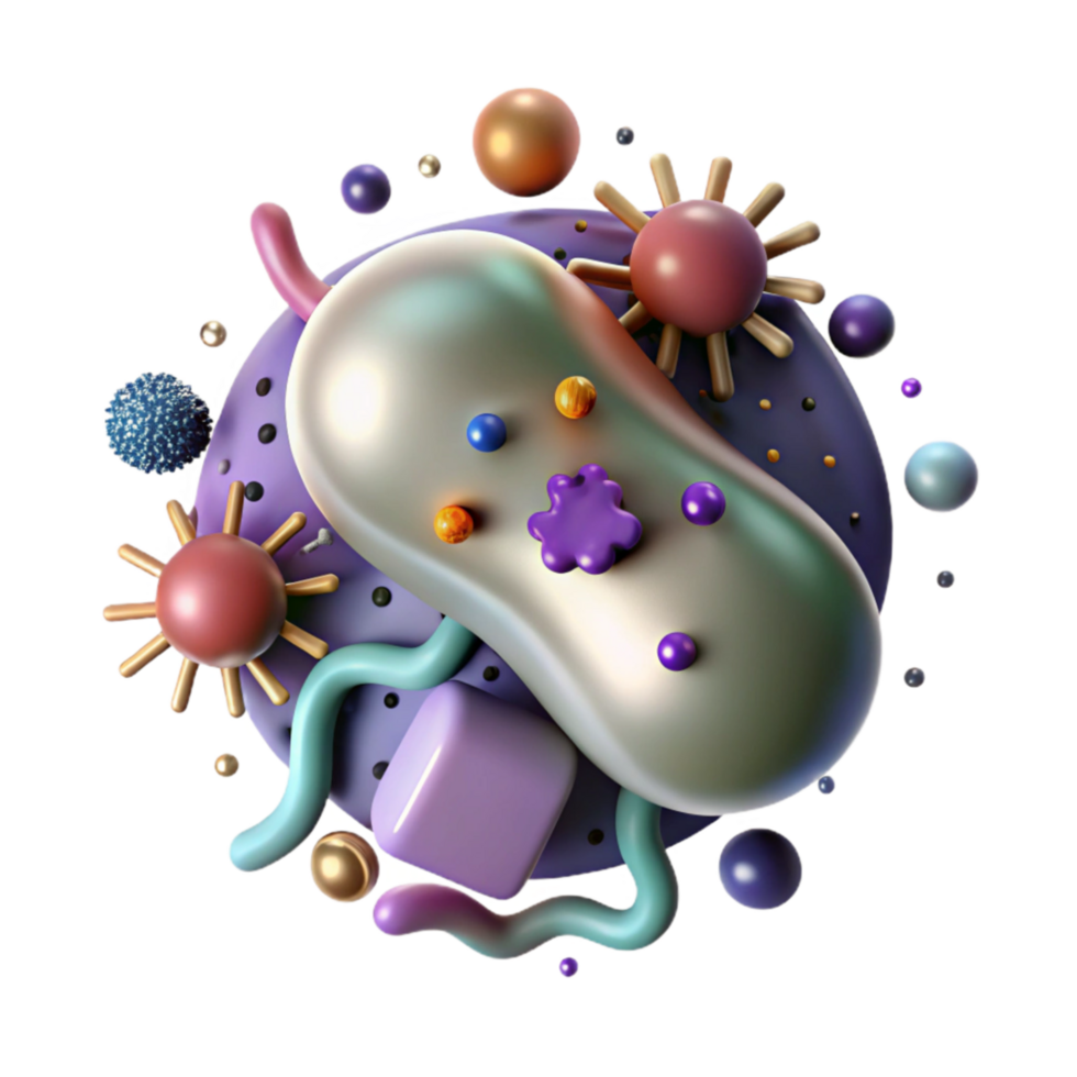 magnificent rustic Probiotic Bacteria Microscopic Transparent Element professional png
