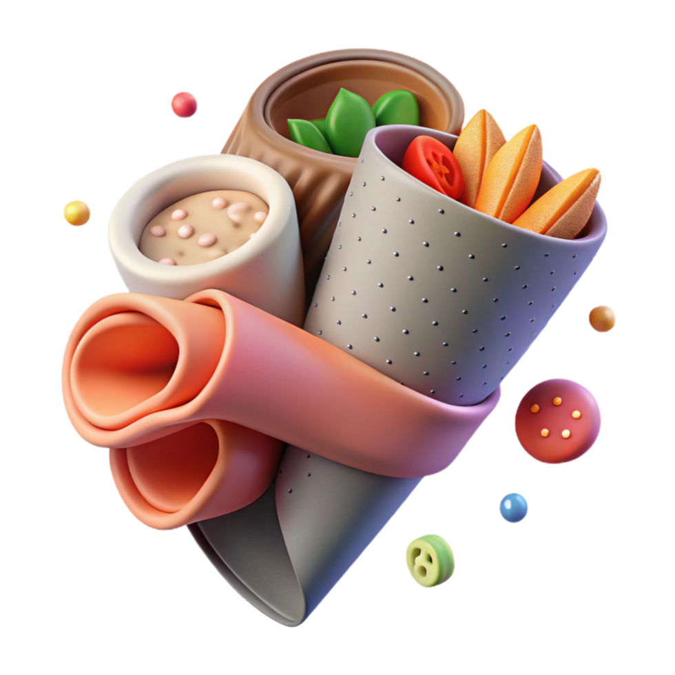 impressive creative Biodegradable Food Wrap Clear Color Cutout exclusive png