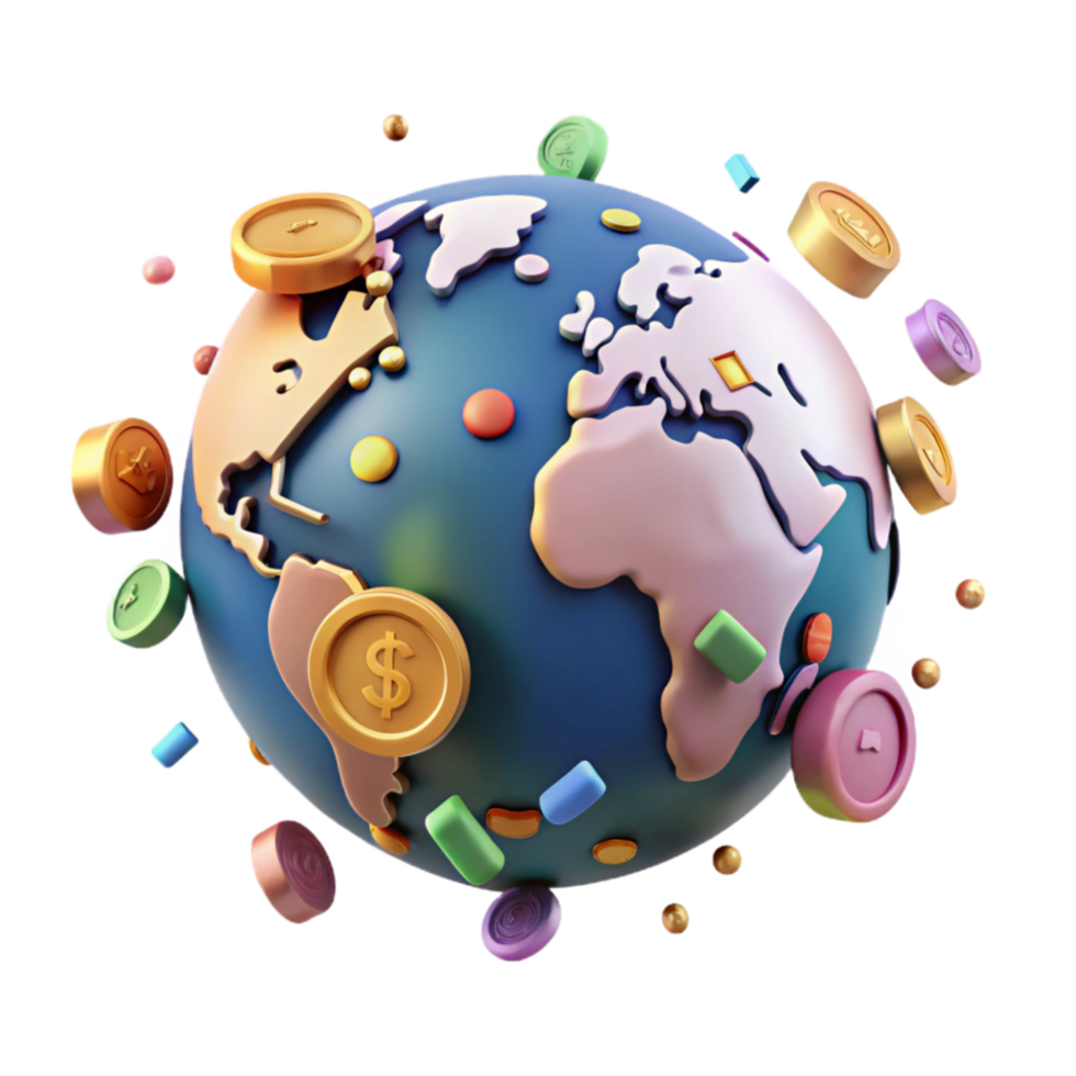 dramatic rustic World Map with Country Borders Highlighted Transparent high resolution png