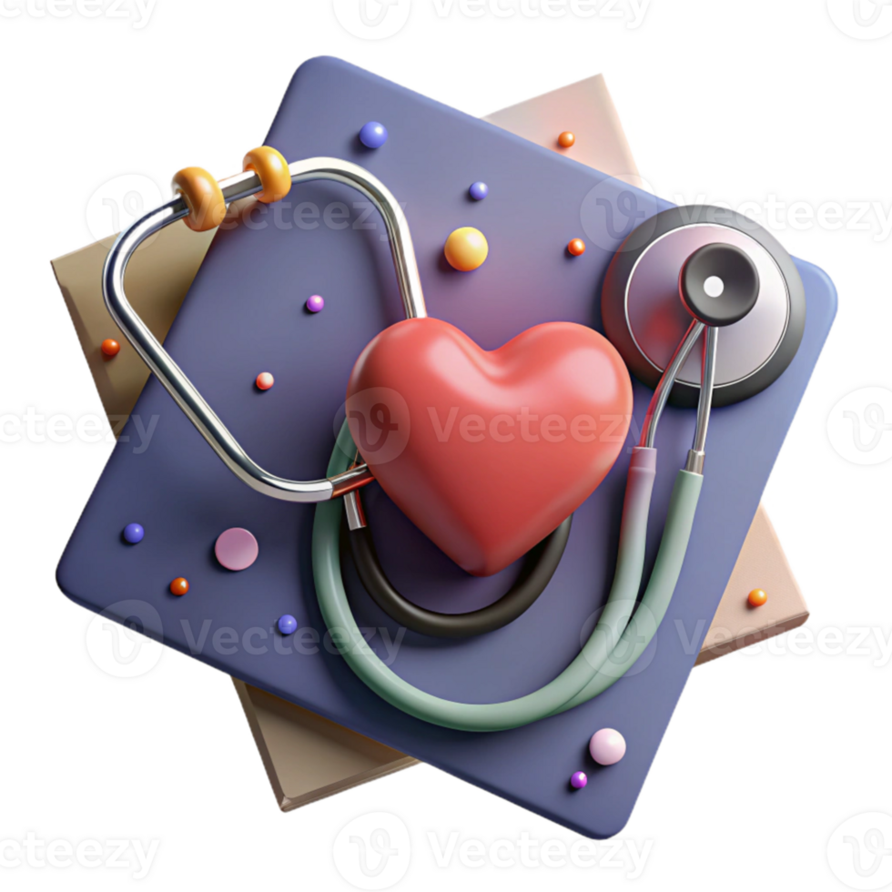 extraordinary classic Stethoscope with Heart Shape Isolated Element high quality png