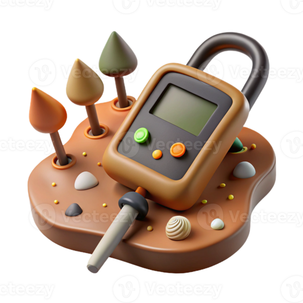 beautiful modern Soil Moisture Meter with Probe Cutout png