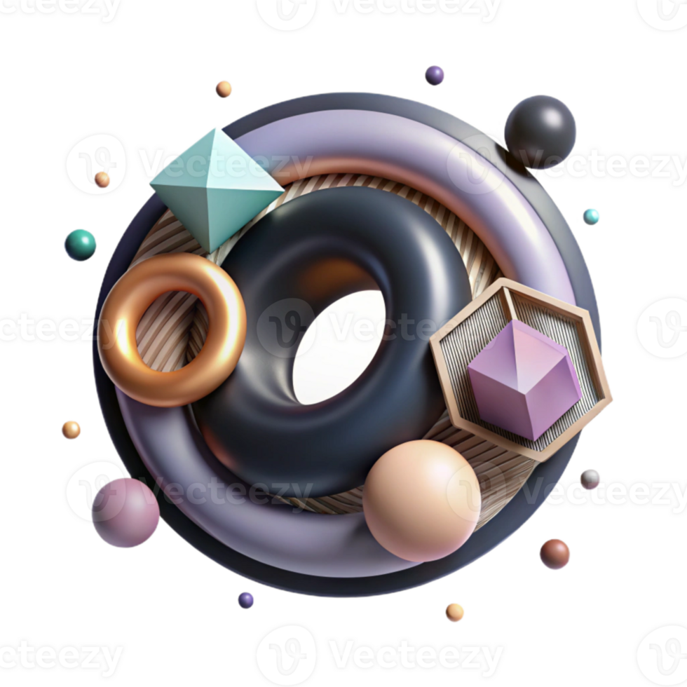 dramatic creative Abstract Unity Symbol Circle Design Transparent Background png