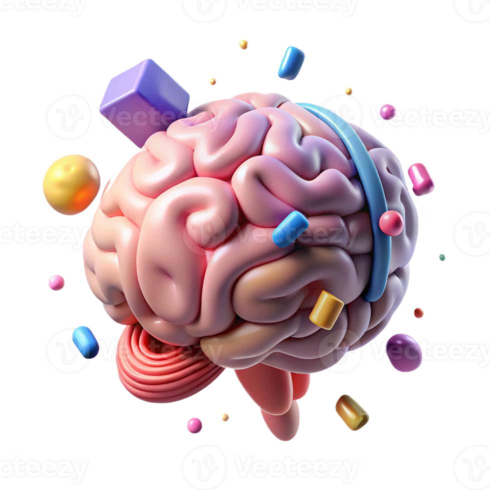extraordinary creative Brain Activity Eeg Scan Isolated detailed png