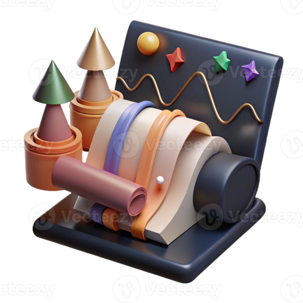 stunning abstract Seismograph Recording Earthquake Activity Cutout original png