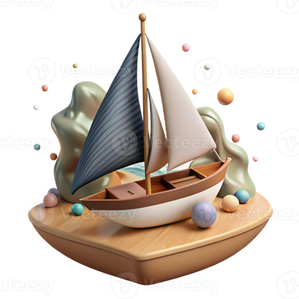 magnificent abstract Sailboat Race Scene Isolated Element exclusive png