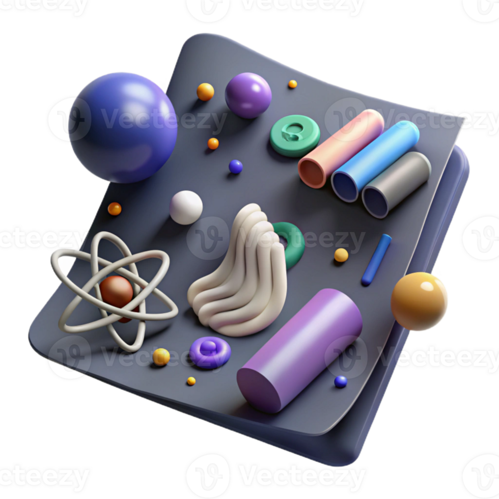 impressive modern Quantum Physics Formula Illustration Isolated original png