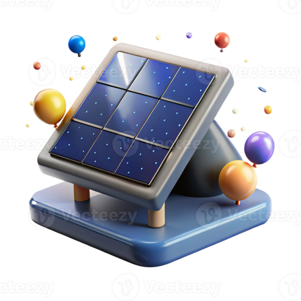 elegant modern Solar Panel Installation on Roof Angled View Isolated genuine png