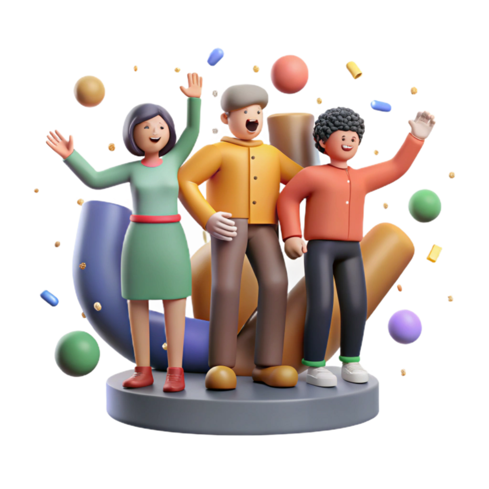 beautiful classic Group of People Supporting Each Other Cutout png