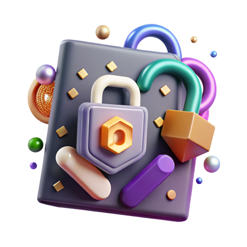 extraordinary contemporary Quantum Cryptography Icon Transparent Background premium png