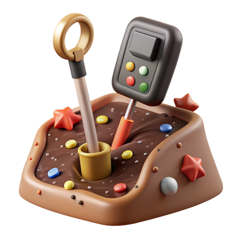beautiful minimalist Soil Moisture Meter with Probe Cutout professional png
