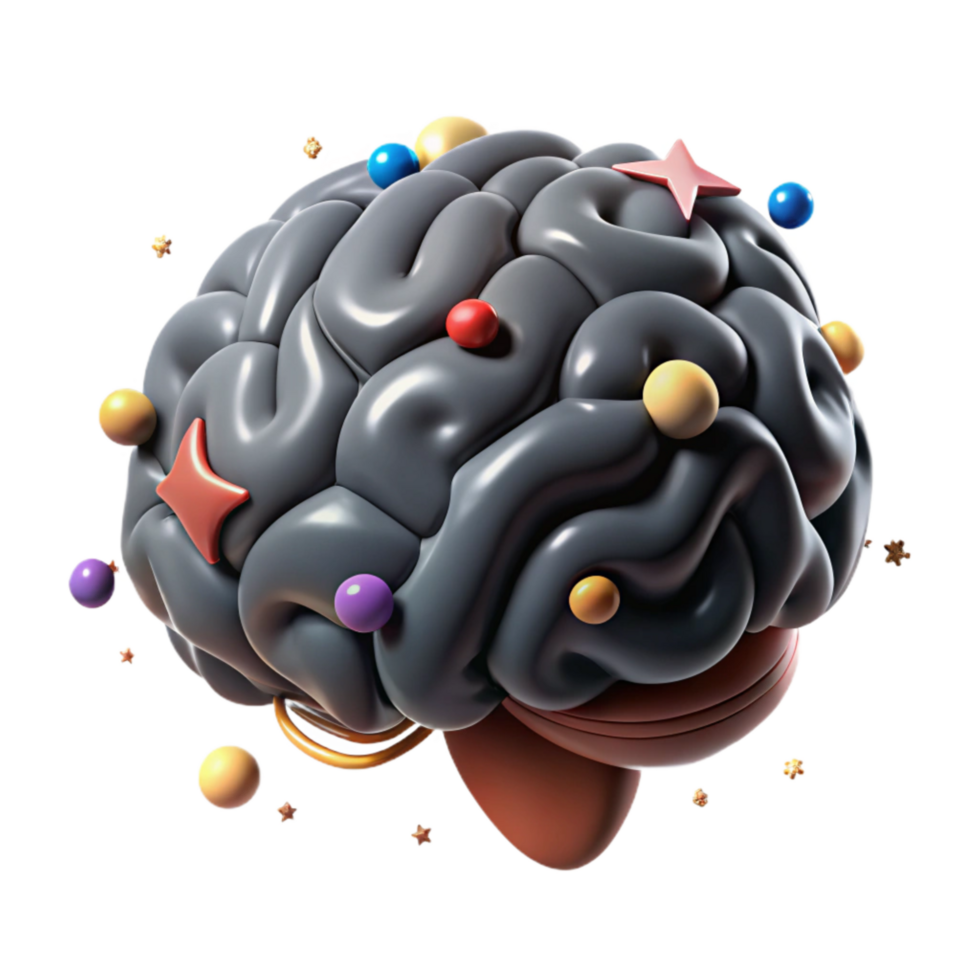 wonderful creative Human Brain Model Bottom View Cutout exclusive png