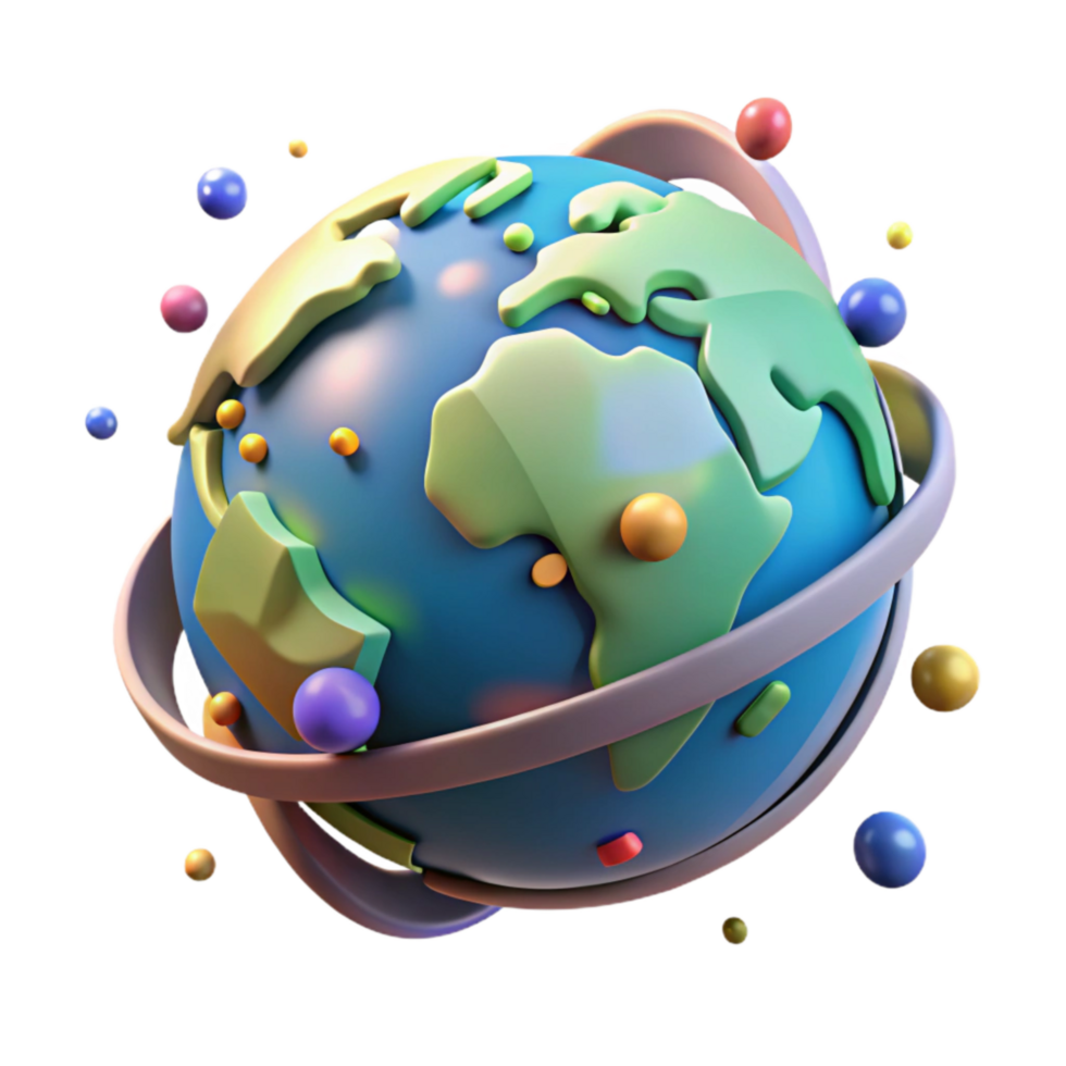 impressive modern World Globe Rotating Animation Isolated high resolution png