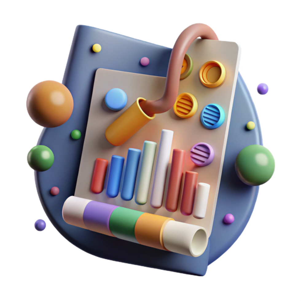 vibrant contemporary Human Genome Diversity Chart Isolated png
