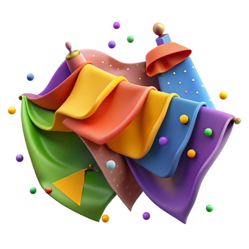 beautiful traditional Colorful Prayer Flags Fluttering Isolated high quality png
