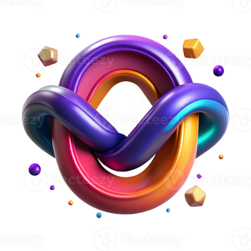 magnificent contemporary Abstract Unity Symbol Bold Colors Isolated Element premium png