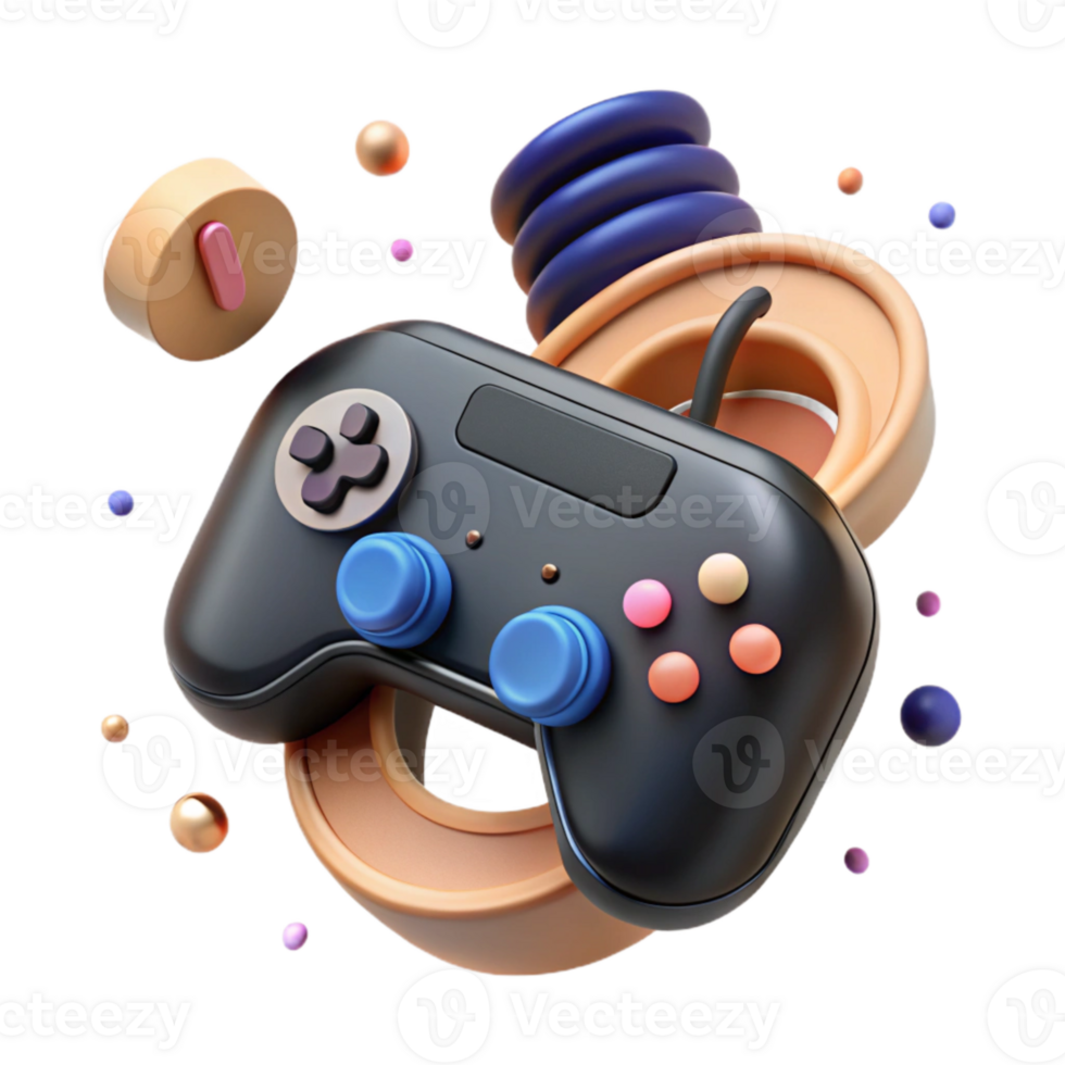serene abstract Vr Controller with Wireless Charging Convenient Power Isolated Element original png