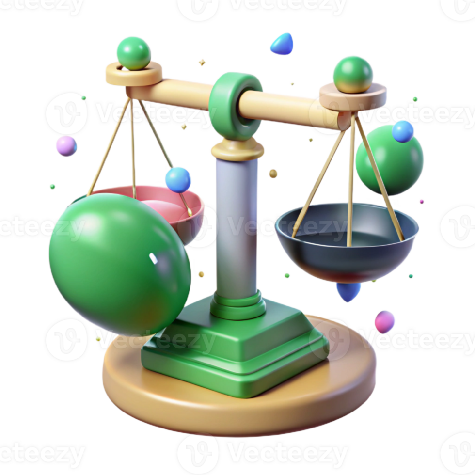 dramatic rustic Scale Balancing Risk Reward Green Cutout premium png