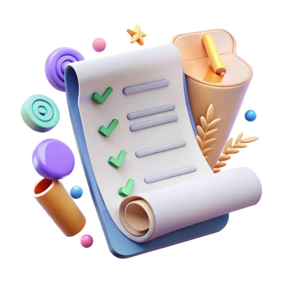 serene modern Pros and Cons List Checklist Transparent Background detailed png