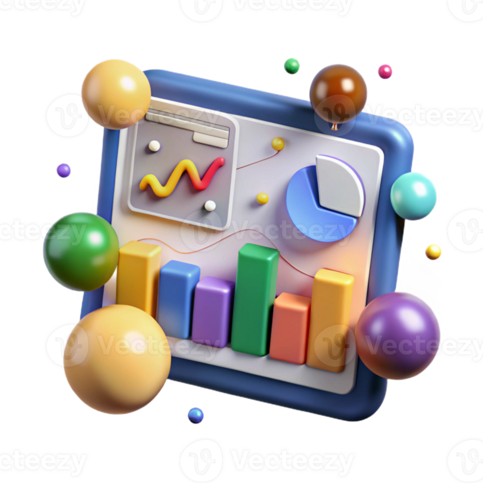 magnificent abstract Social Media Data Visualization Chart Transparent high resolution png