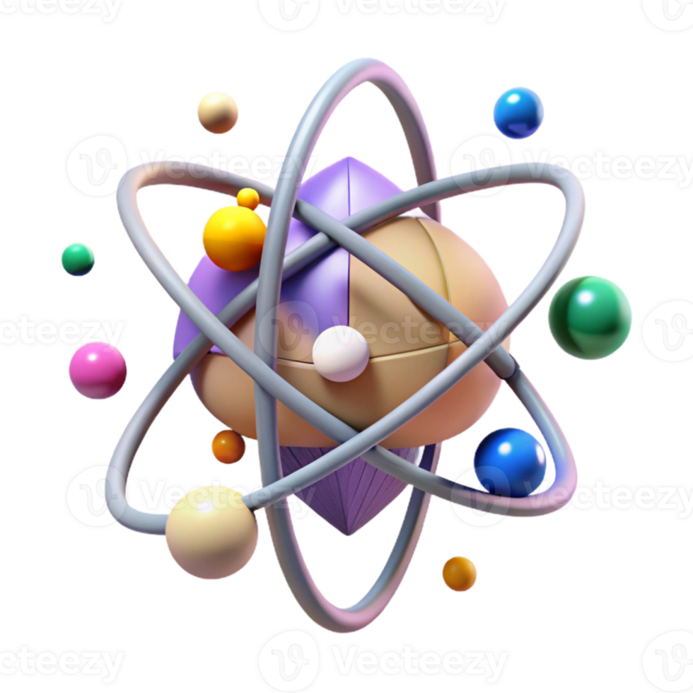 extraordinary rustic Atomic Nucleus Structure Diagram Isolated original png