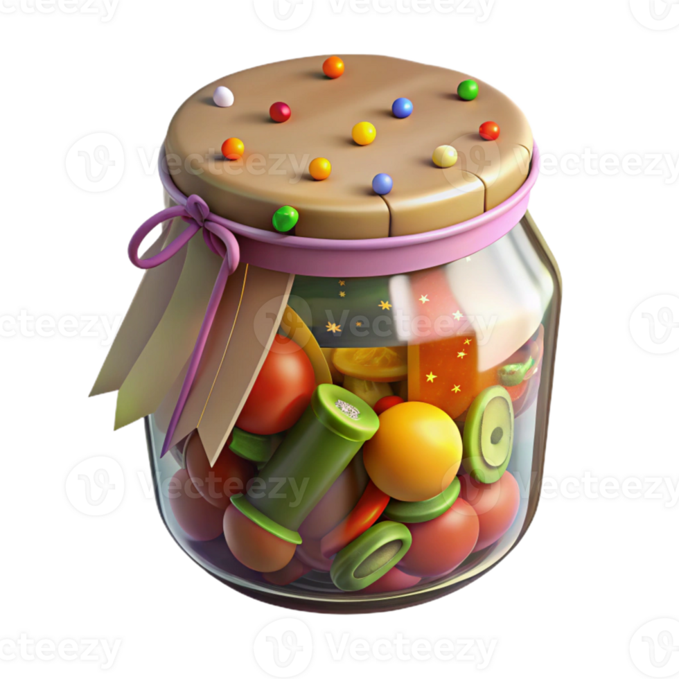 impressive contemporary Glass Jar with Pickled Vegetables Cutout exclusive png