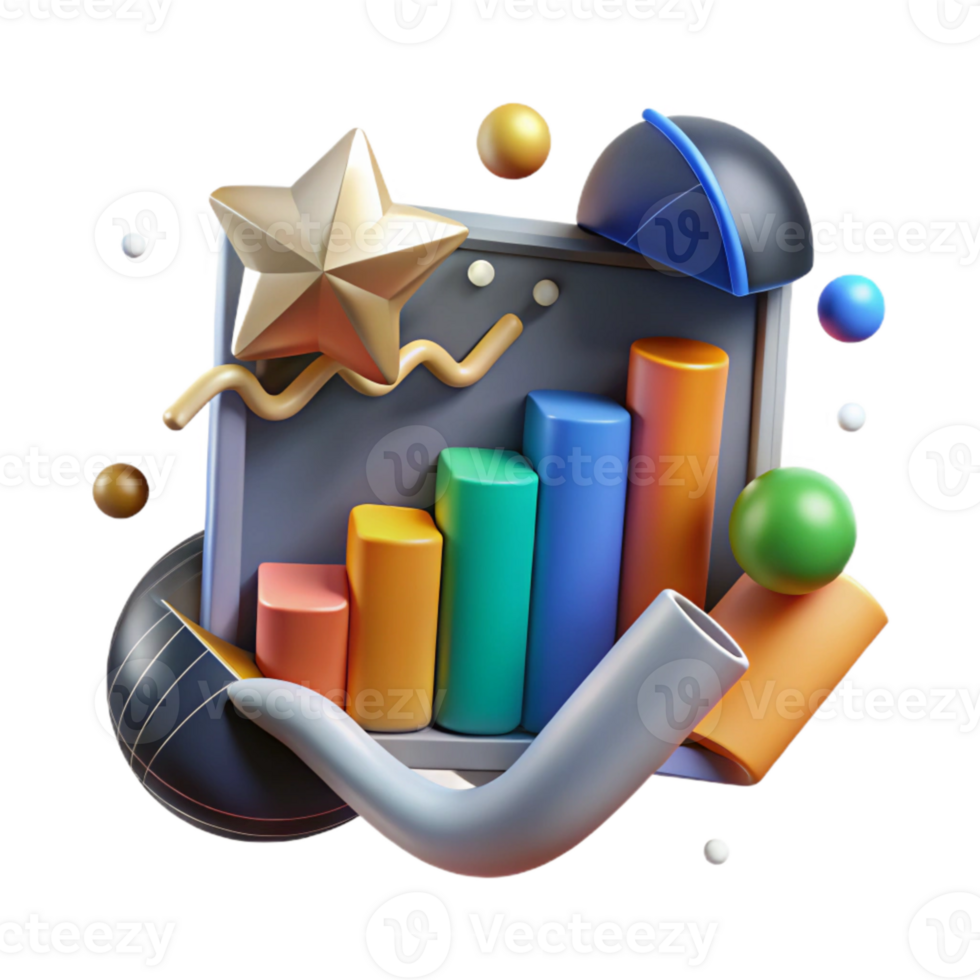 dramatic artistic Financial Projection Icon with Upward Arrow Cutout high resolution png