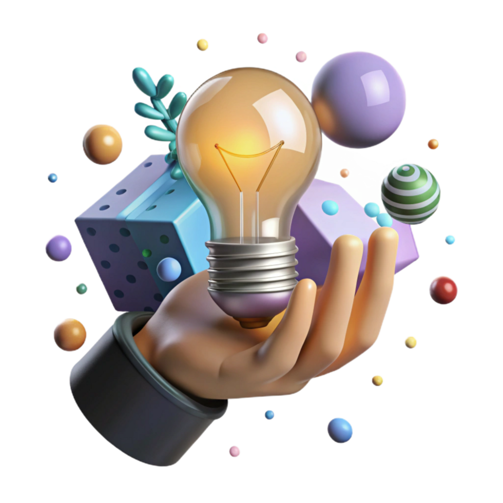 magnificent modern Hand Holding Lightbulb Energy Saving Concept Cutout detailed png