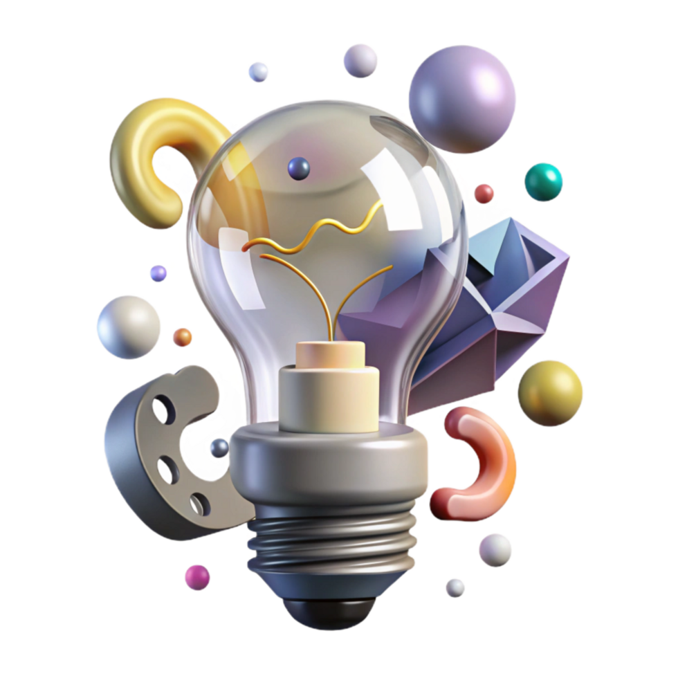 magnificent rustic Abstract Inspiration Symbol Light Bulb Design Transparent Background genuine png