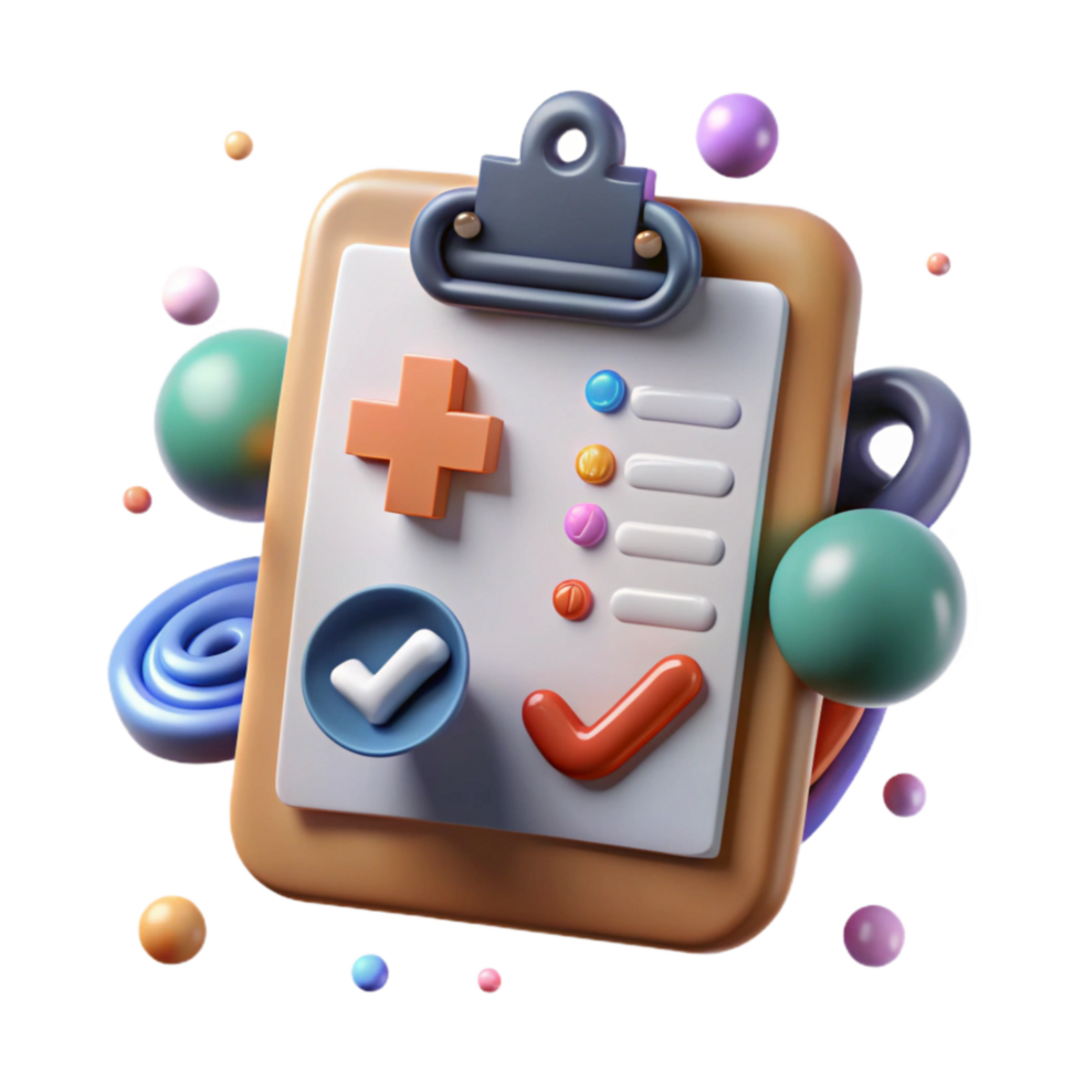 magnificent modern Medical Chart with Clipboard Transparent Cutout high resolution png