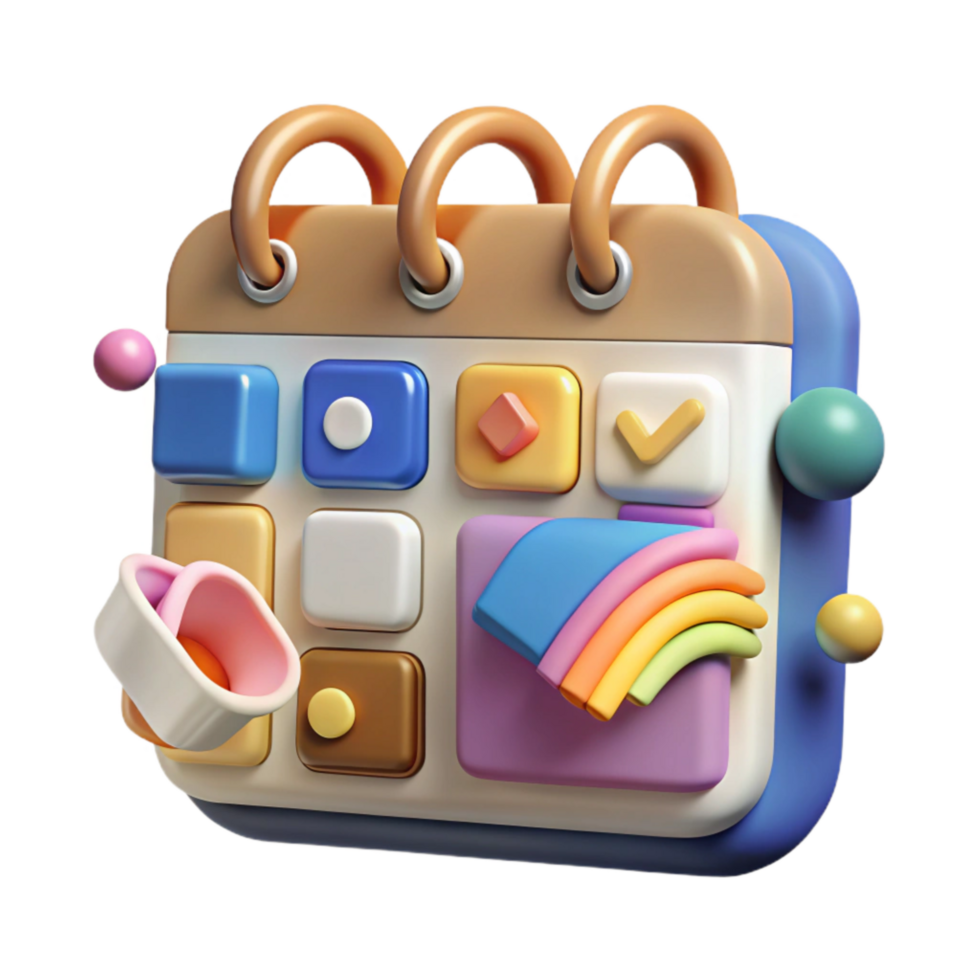 stunning abstract Social Media Content Strategy Icon Cutout Calendar exclusive png