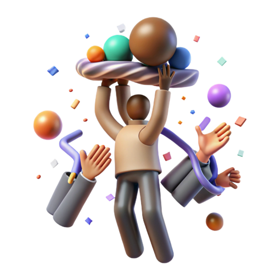 beautiful modern Helping Hands Lifting Person Up Transparent Background high resolution png
