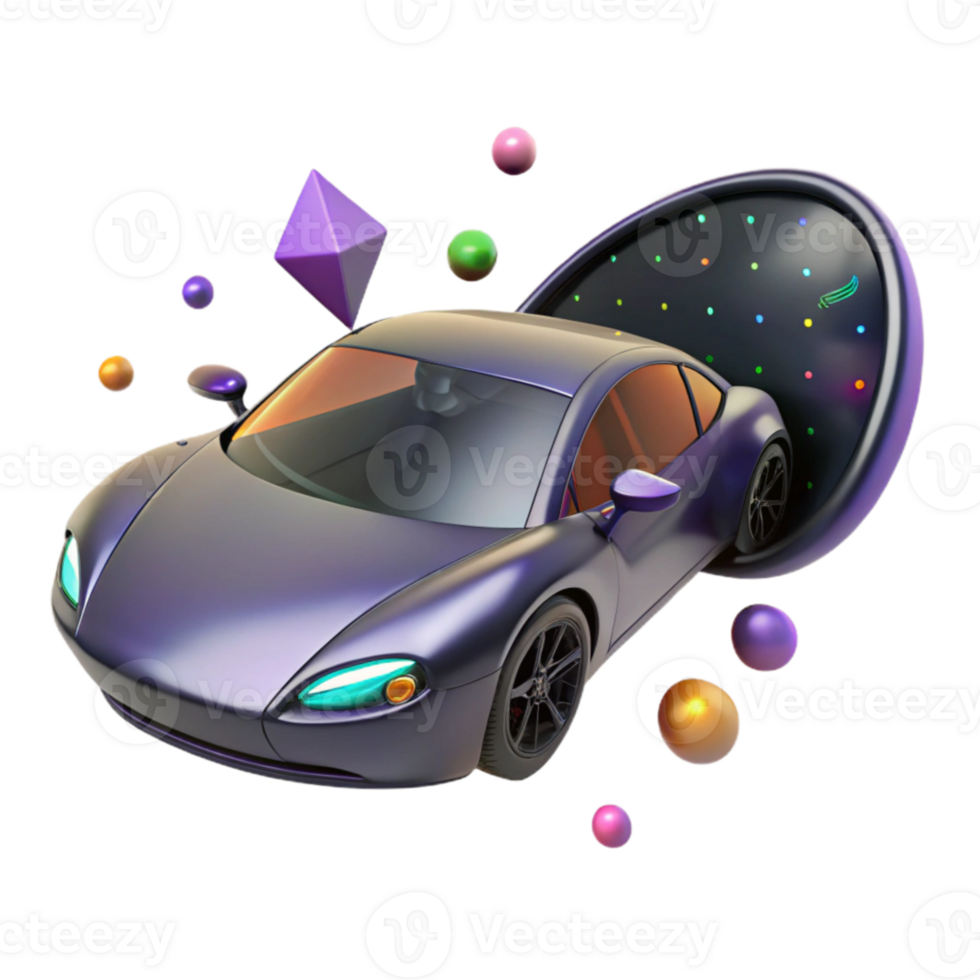 elegant classic Modern Sports Car Side Mirror Isolated Element png