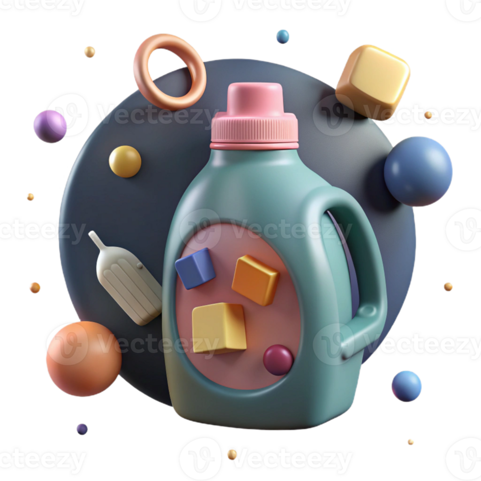 dramatic artistic Eco Friendly Laundry Detergent Bottle Flat Lay Cutout genuine png
