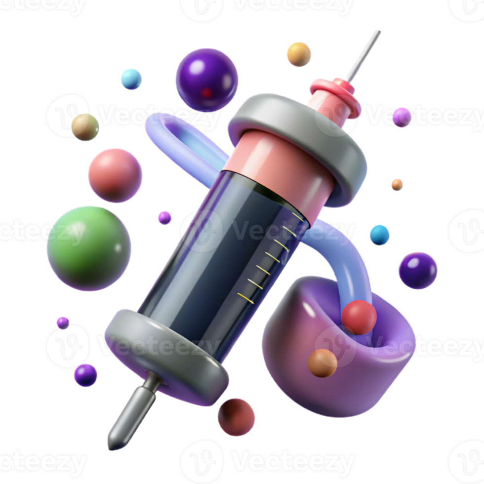 magnificent classic Medical Syringe with Needle Transparent Background premium png