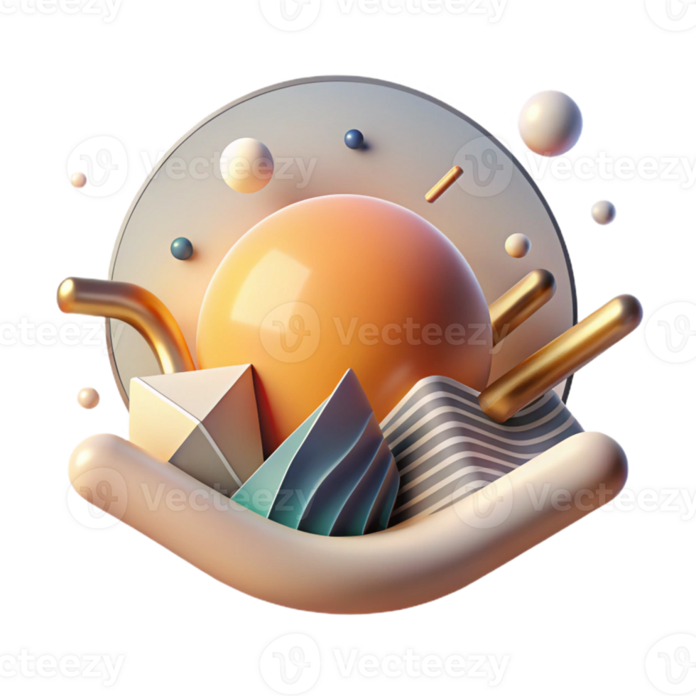 elegant rustic Abstract Hope Symbol Rising Sun Design Transparent Background high quality png