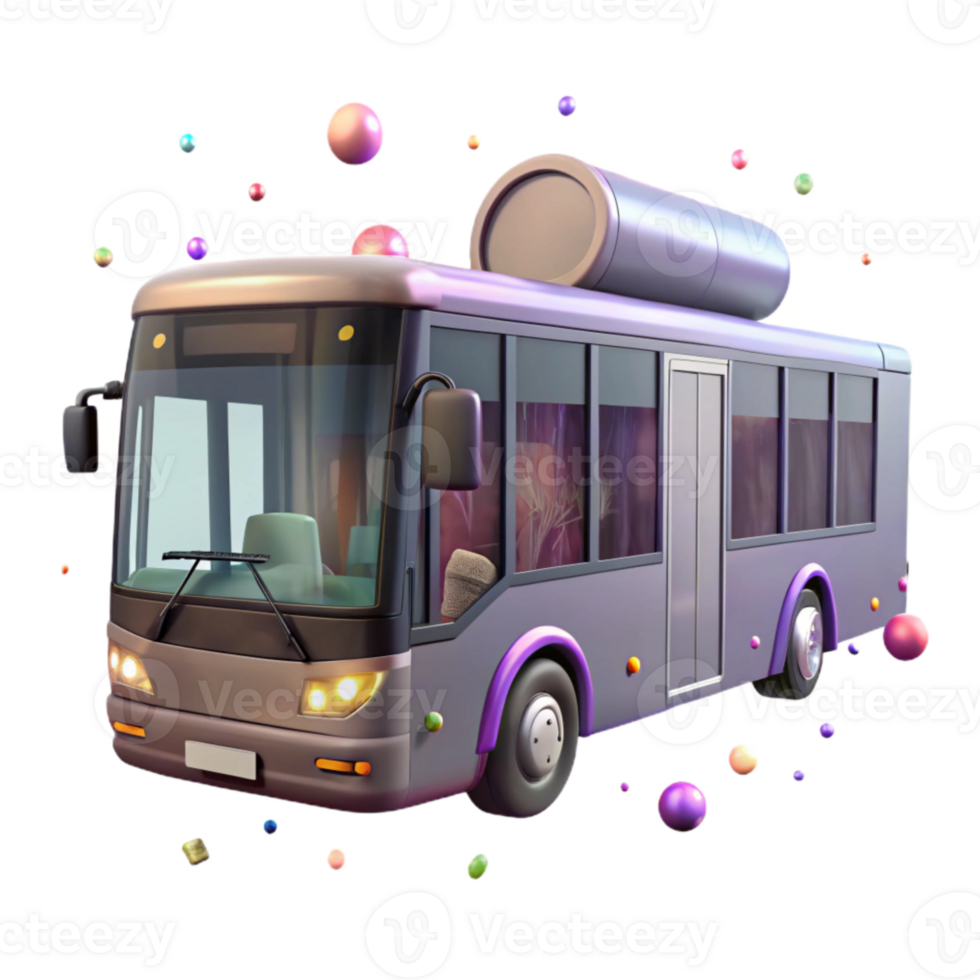 stunning modern Passenger Bus City Street View Transparent Background professional png