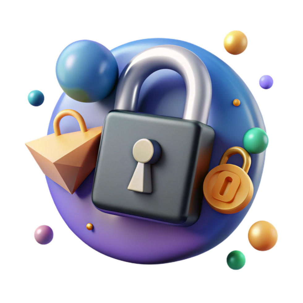 wonderful traditional Social Media Security Lock Icon Cutout authentic png