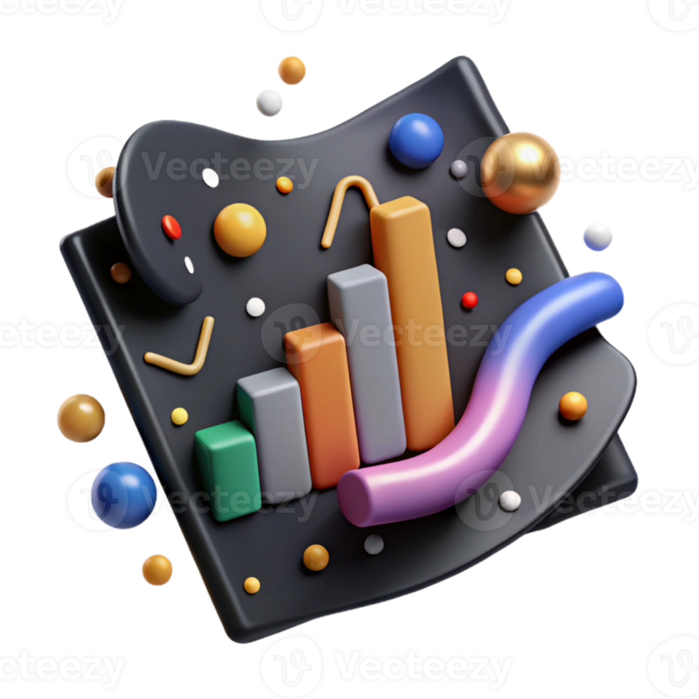 beautiful rustic Data Points Scattered Across Graph Black Cutout genuine png