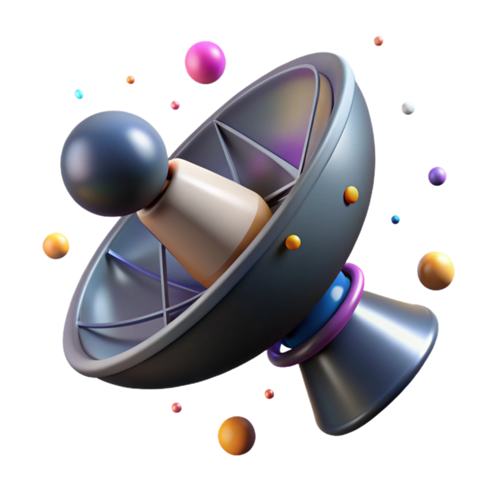 serene creative Space Probe Antenna Extended Transparent Background exclusive png