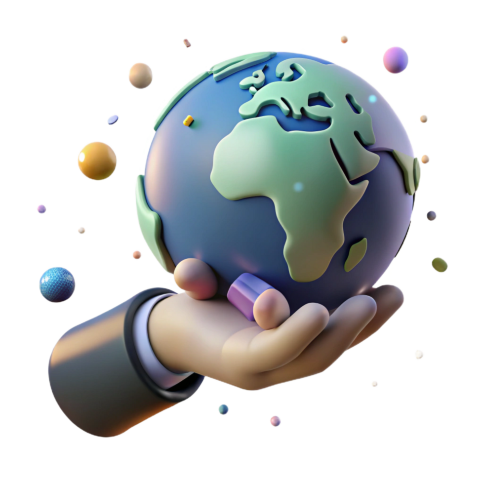 wonderful vintage Hand Holding Earth Cutout with Soft Lighting high quality png
