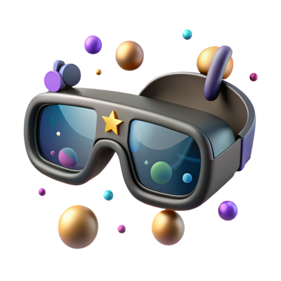 dramatic rustic Smart Glasses with Augmented Reality Display Isolated authentic png